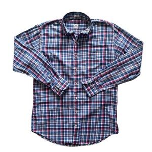 Peter Millar pink and Blue Casual Button Down Shirt